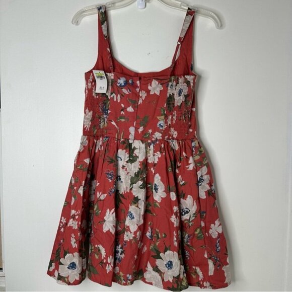 Abercrombie & Fitch Floral Red Dress - Picture 4 of 11